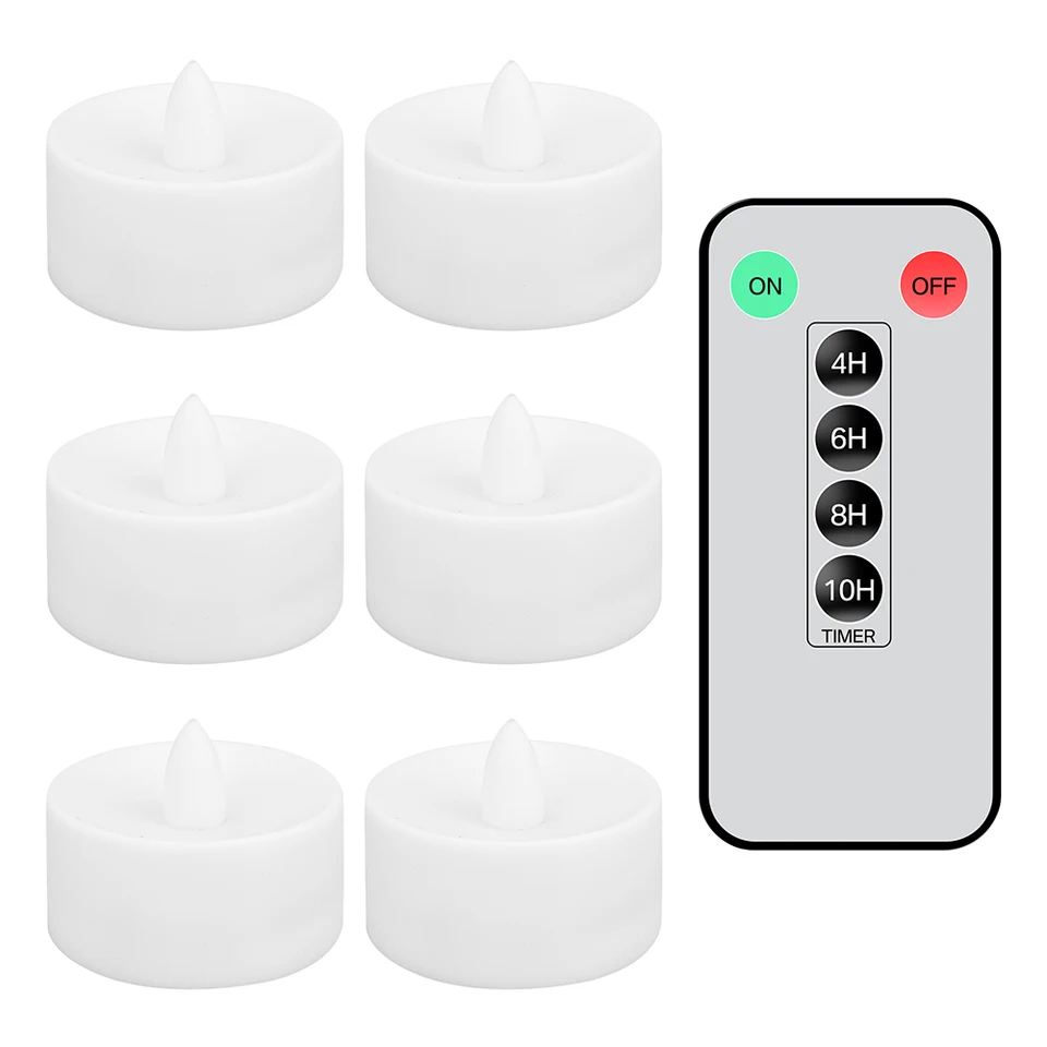 Velas Recargables Con Control Reoto, Velas De Té A Pilas Con