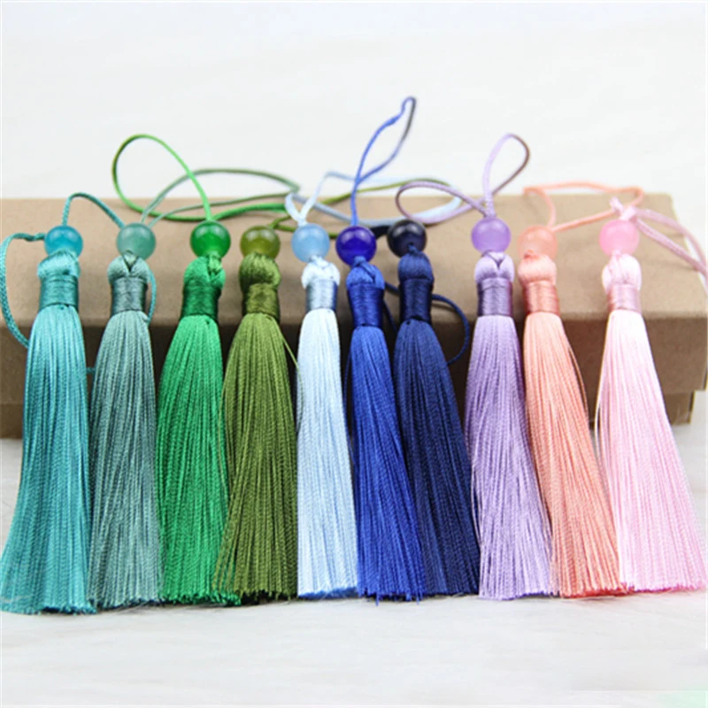 

Beads Tassel Handmade Mini Beaded Bookmark Tassels Keychain DIY Crafts Gift Jewelry Pendant Accessories Clothing Decor
