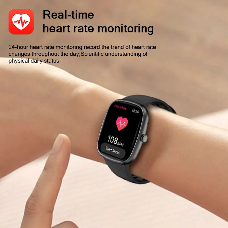 LIGE Bluetooth Call Smart Watch 1.83" Men Dynamic Island Sport Heart Rate Smartwatch Women Custom Dial Watches For Android IOS