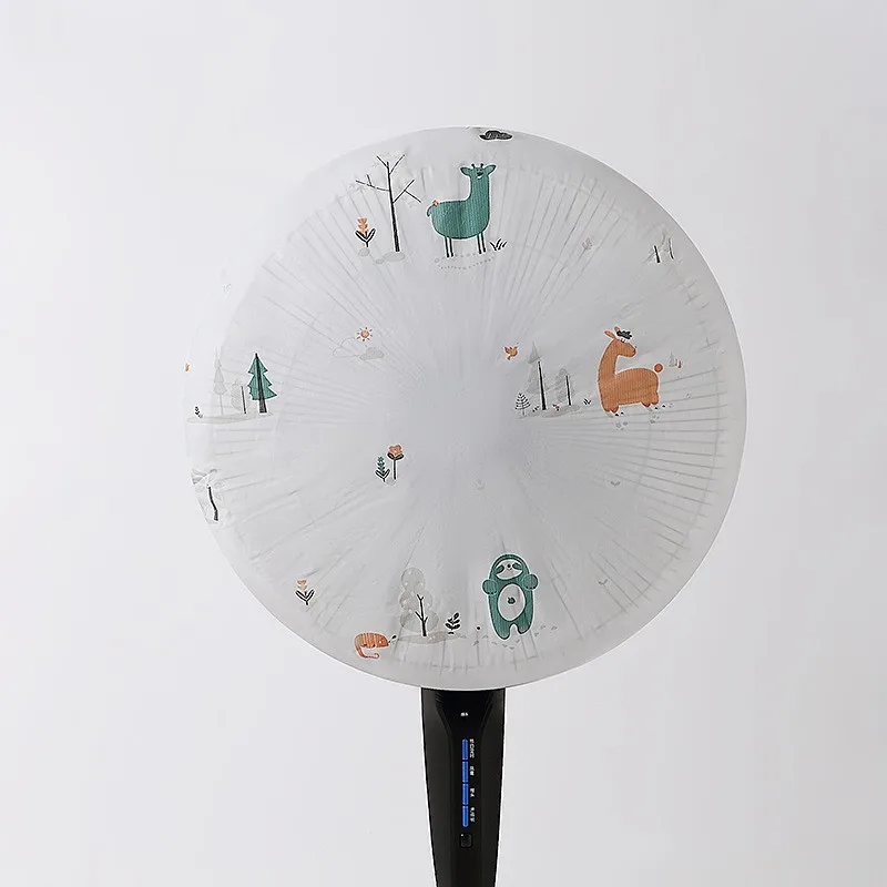 Fan Dust Cover Waterproof Washable Vertical Circular Electric Fans Dustproof Covers Home Round Floor Fan Protective Cover Gray