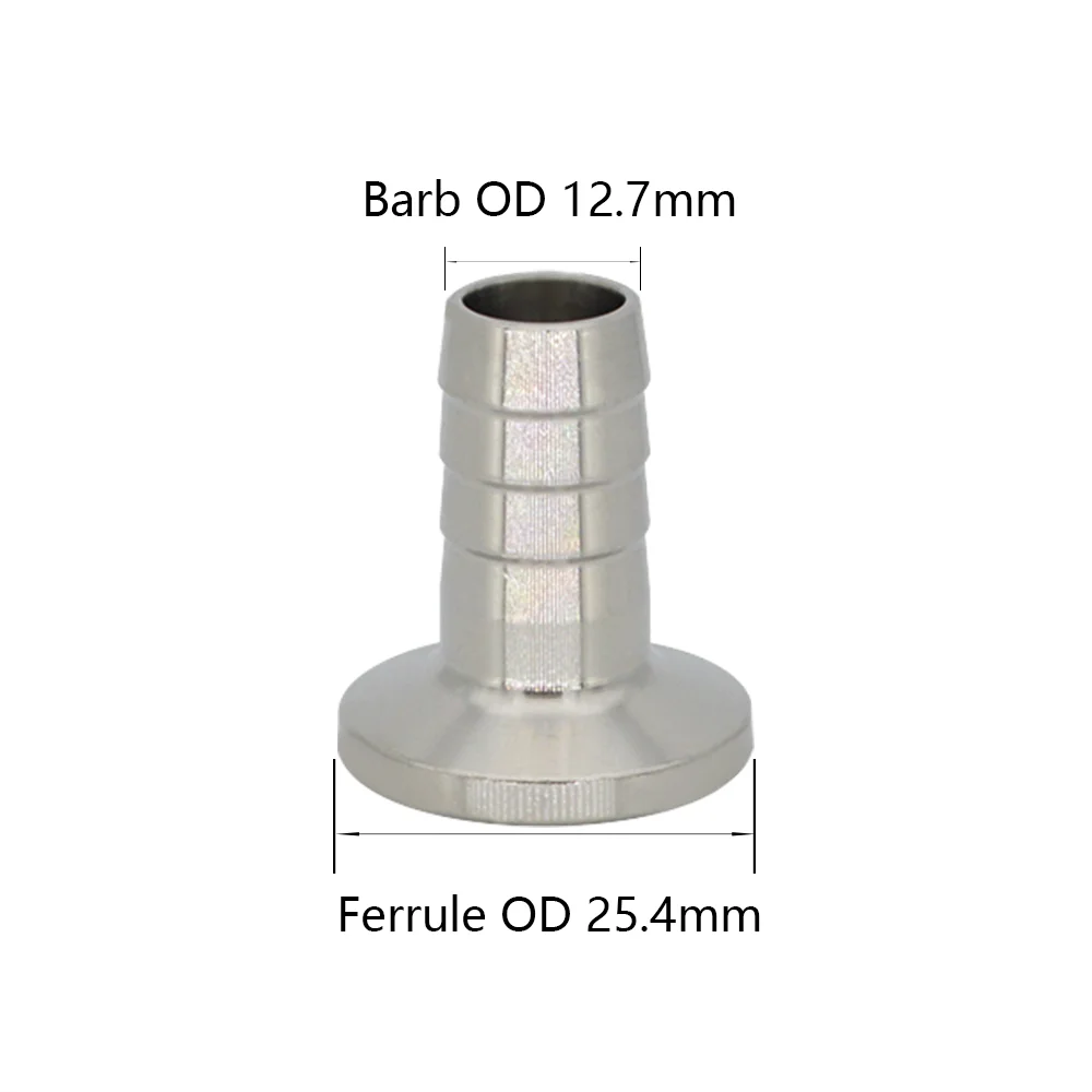 Tri Clamp to 6mm 8mm 10mm Hose Barbed Adapter 304 Stainless Steel Sanitary Hose Pipe Fitting Home Brewing