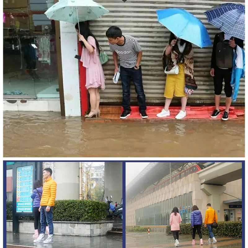 Silicone Waterproof Shoe Cover Unisex Shoes Protectors Rain Boots Indoor Outdoor Rainy Reusable non-slip shoe Cover shoe covers