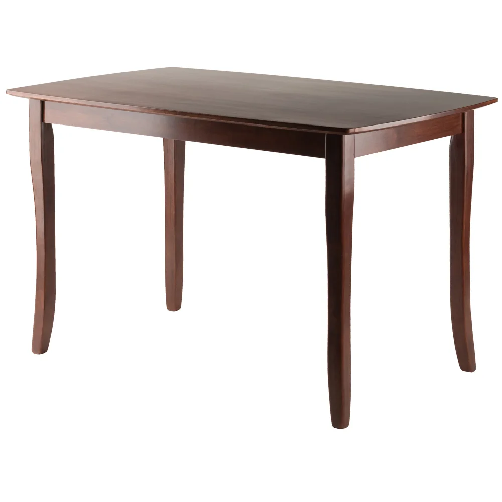 

Wood Inglewood Dining Table, Wide, Walnut Finish，Durable and Strong，39.15 Lb，47.24 X 29.53 X 29.13 Inches