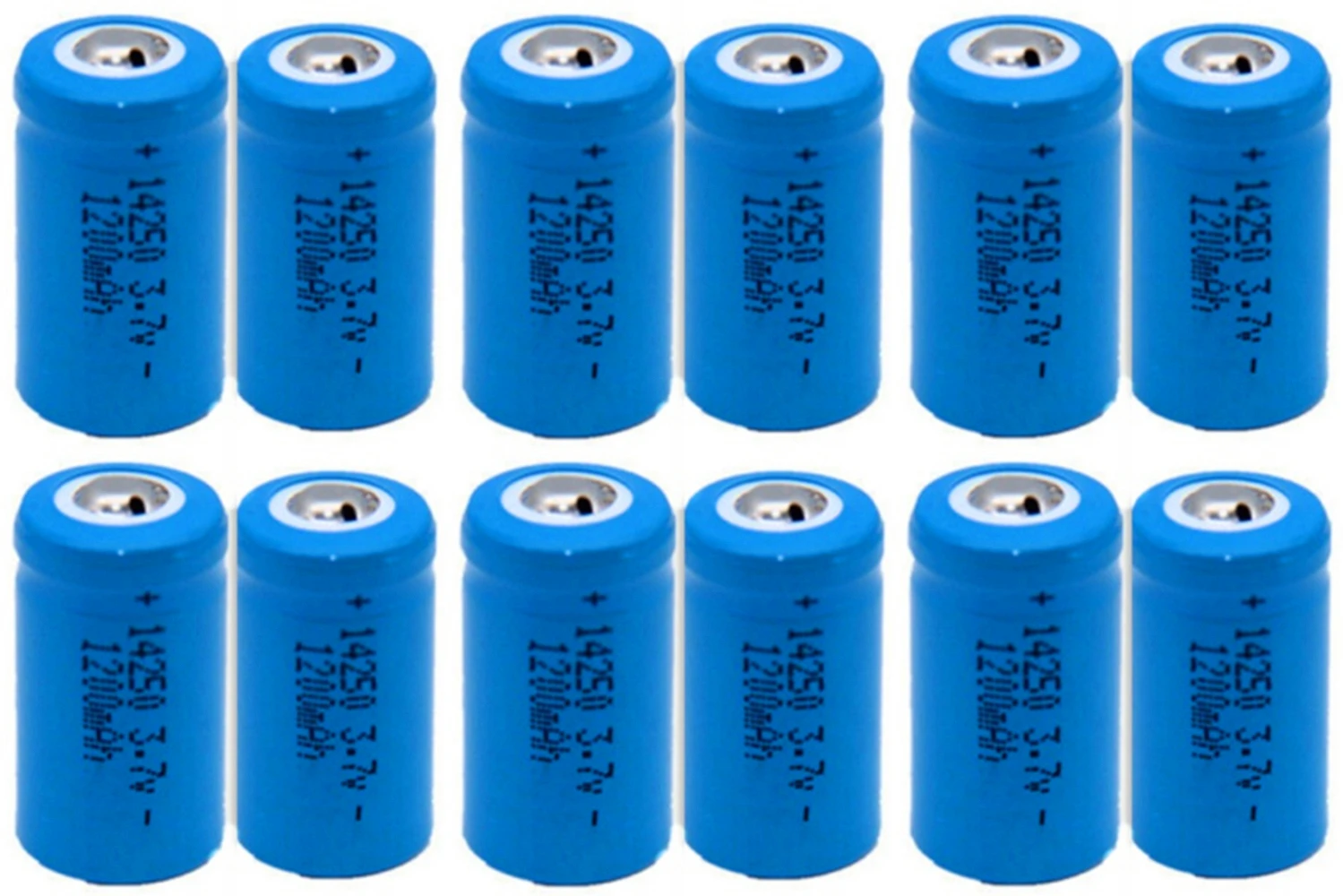 12 Pz/Lotto 3.7V 14250 Batteria Al Litio Ricaricabile Ls14250 Er14250H 1/2-R6 1/2 Aa 1200Mah Batteria Al Litio Ricaricabile Er14250