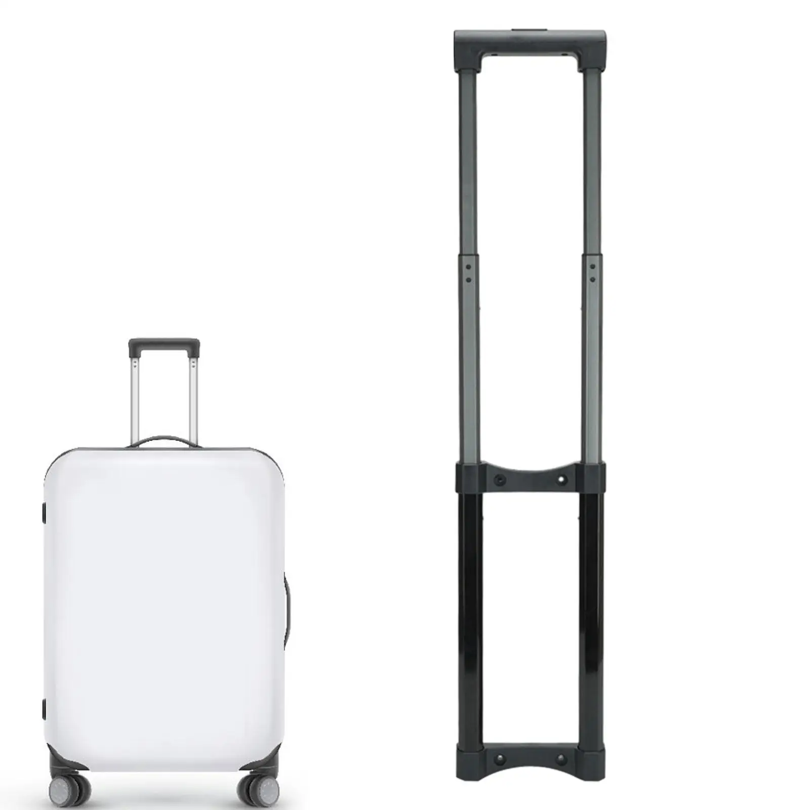 Travel Suitcase Handle DIY Telescopic Spare Parts Stretchable Stylish 82cm Metal Pull Rod