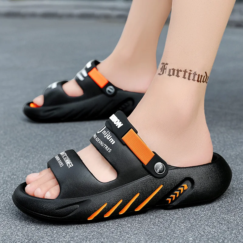 Massage Men Slippers Summer Breathable EVA Slippers Dual Purpose Sandals For Men Lightweigh Sumer Shoes For Men Plus Size 39-48 — view 4