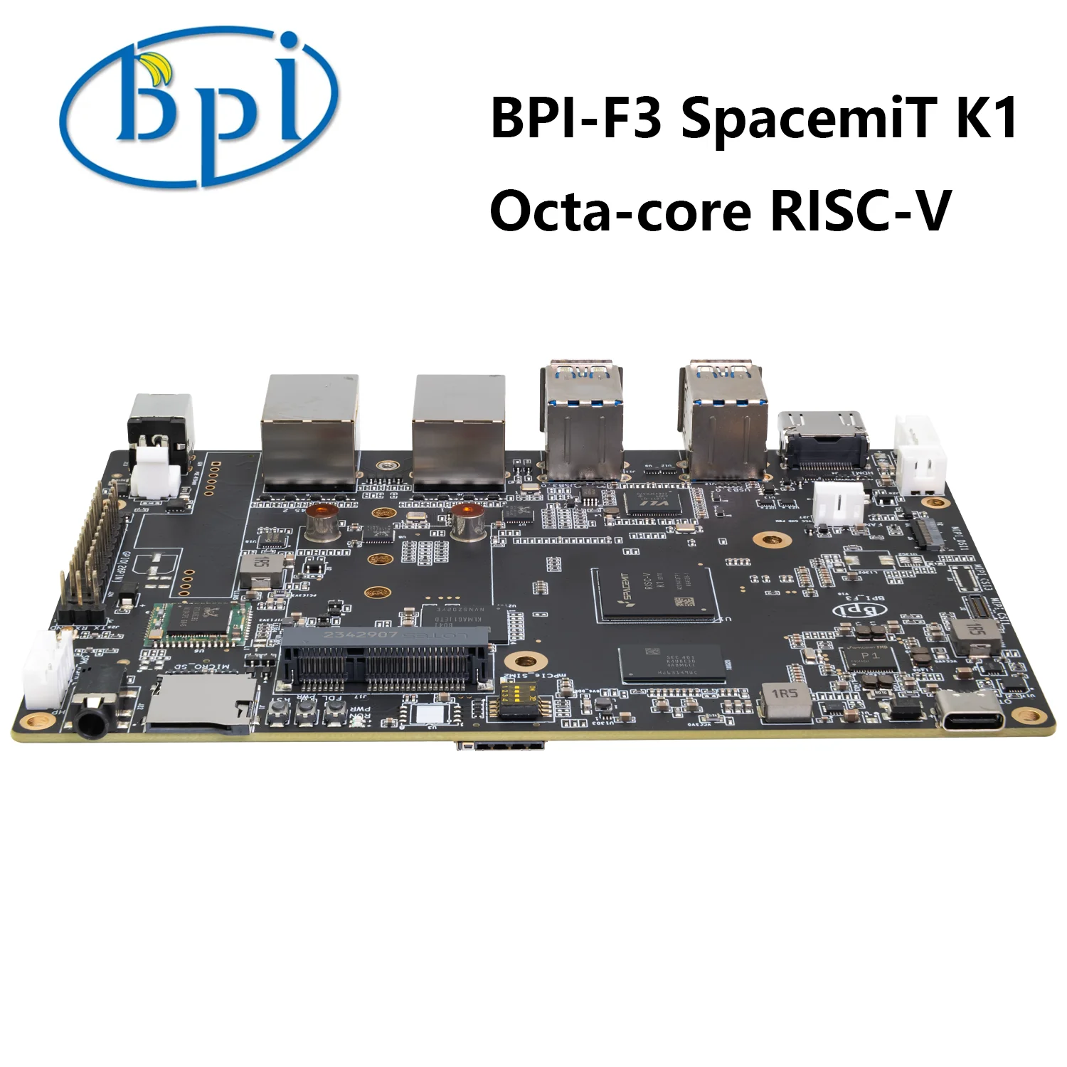 Banana Pi BPI-F3 4G/8G/16G/2GB RAM SpacemiT K1 옥타 코어 CPU RISC-V 산업용 등급 개발 보드