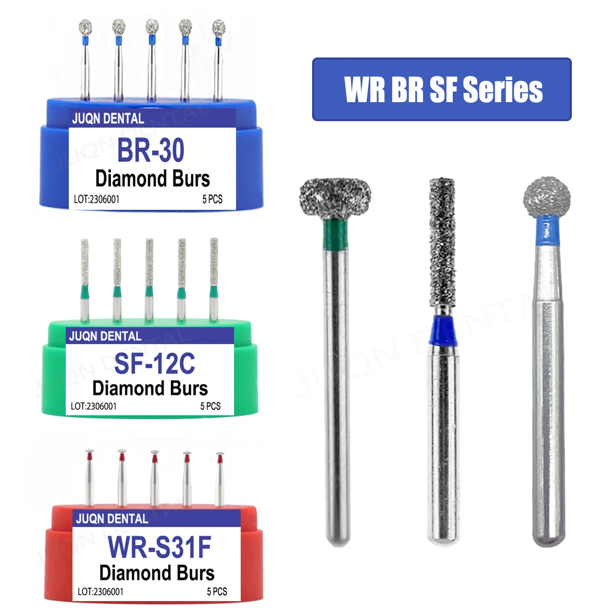 

Dental Diamond Polishing Burs High Speed Burs Teeth Polishing Drill For High Speed Handpiece Dia 1.6mm Dentist Tools