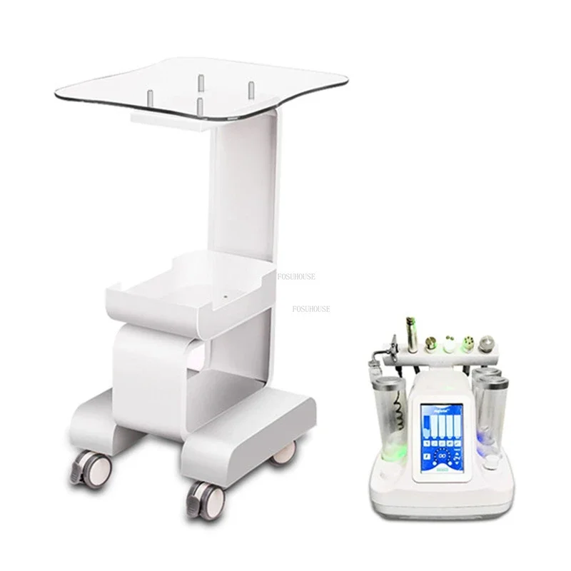 Multi Layer Storage Trolley Luxury Acrylic Salon Trolley with Wheels