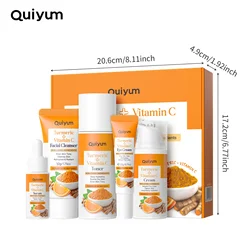 Turmeric & Vitamin C Radiance Skincare Set - 5 - Piece Facial Care Collection (01)