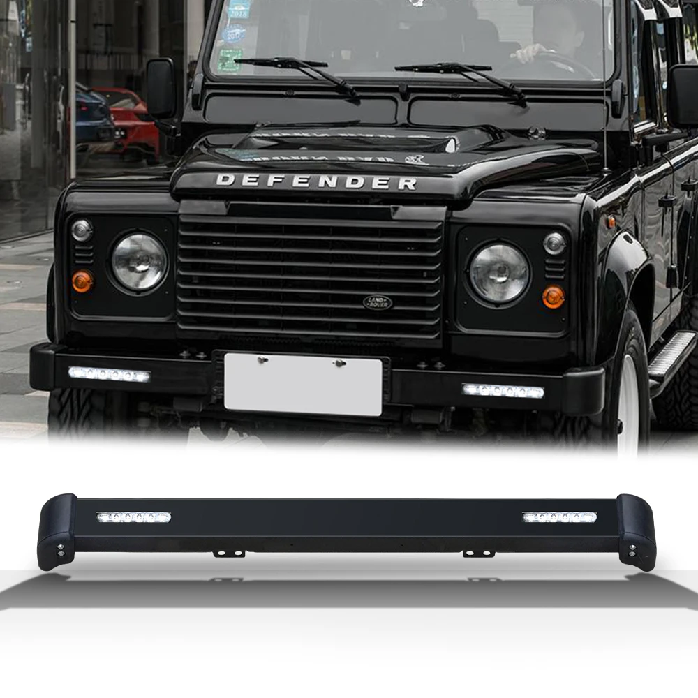 Set Fari LED Nero Per Land Rover Defender 90/110 - Omologazione E - Design Su Misura - 4