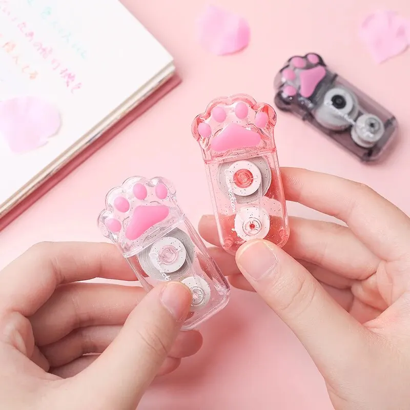 18M Big Capacity Creative Cute Cat Claw Correction Tape Student Kawaii Supplies correction tape