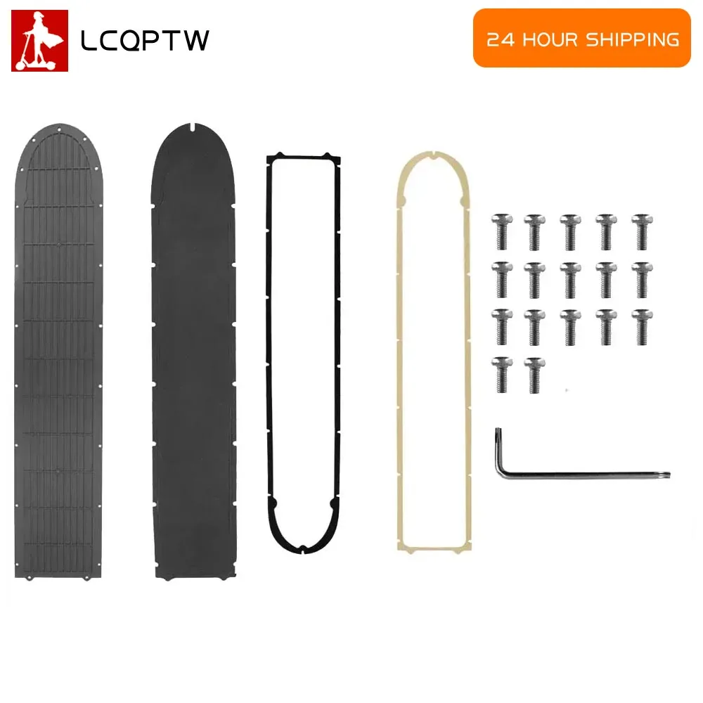 Untere Batterie Abdeckung Montage Teile Für Xiaomi M365 Elektrische Roller Silikon Fuß Pad Kit 17PCS Untere Batterie Abdeckung Schrauben