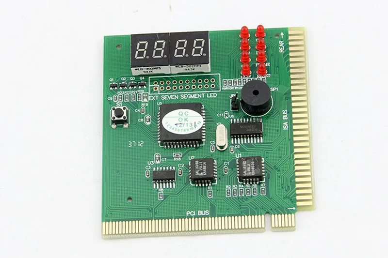 Display Lcd pc Analisador Diagnóstico Cartão Postal Placa-mãe Post Tester Indicador com Led para Placa Mian Novo 4-digit