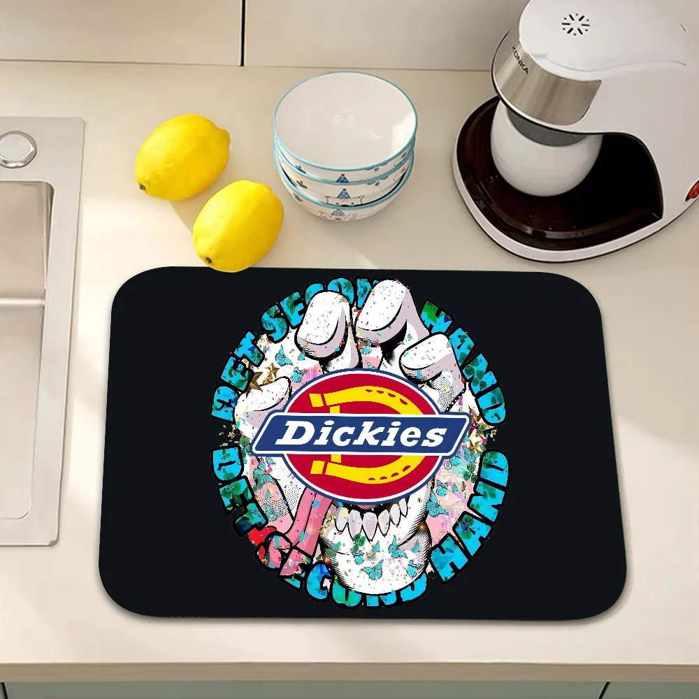 D-Dickies Kitchen Tableware Dish Drying Mats Desk Drain Pad Heat Resistant Counter Top Mat Non-slip Draining Placemat 2