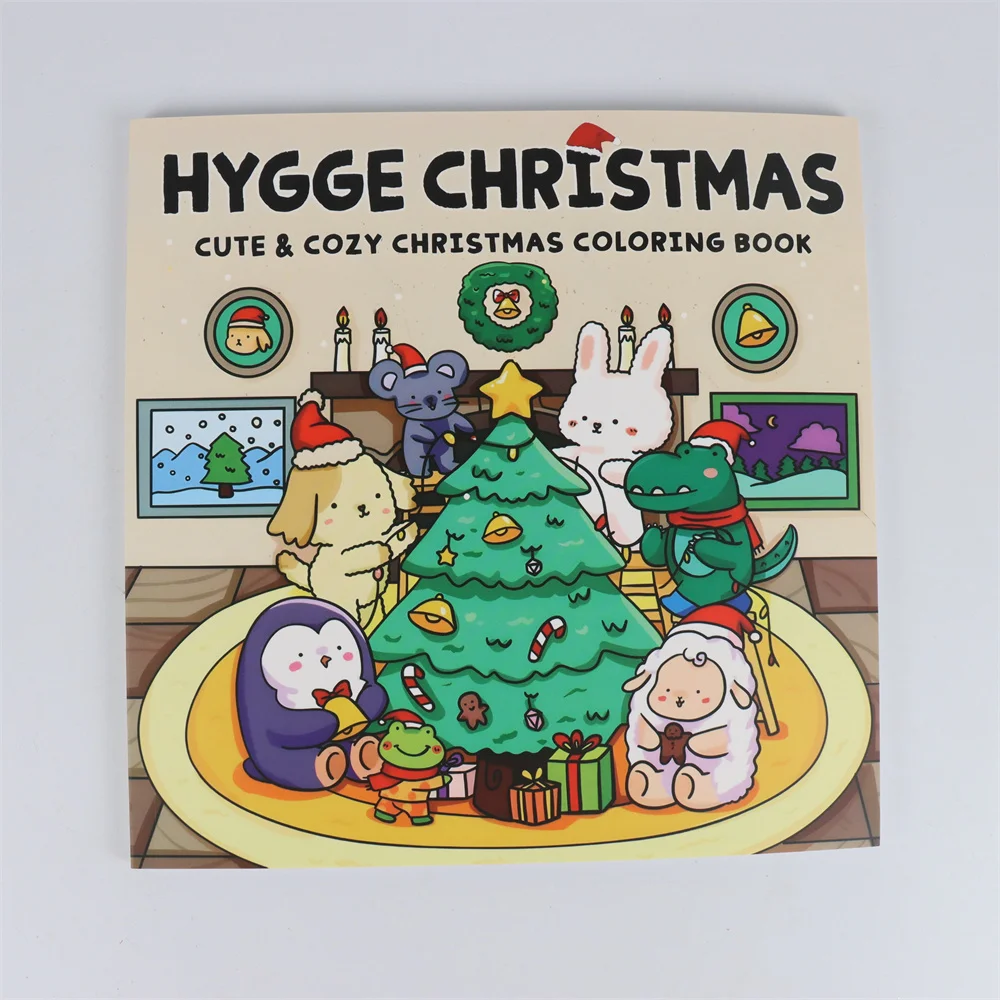 Halloween  HYGGE CHRISTMAS Coloring Book For Adults And Teens Featuring Adorable Creepy Creatures for Halloween Gifts 2