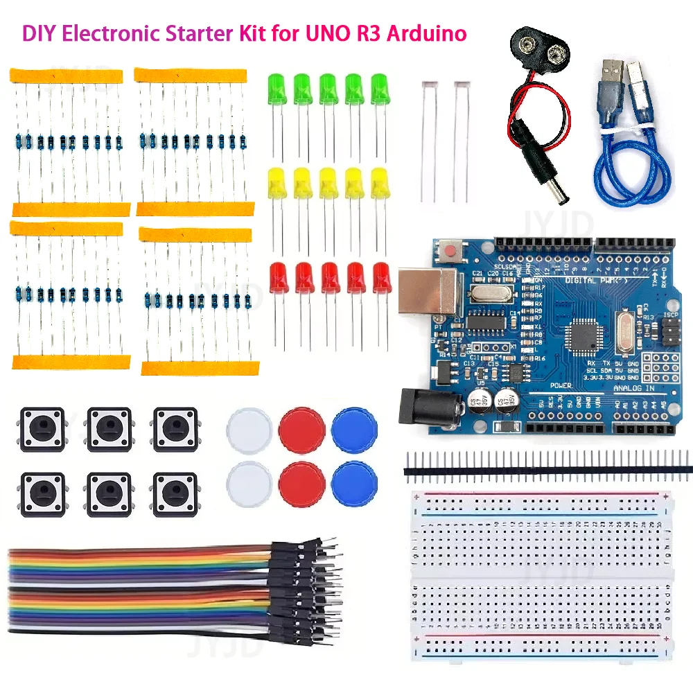 12in1-DIY-Electronic-Starter-Kit-for-UNO-R3-Arduino-Circuit-Board ...
