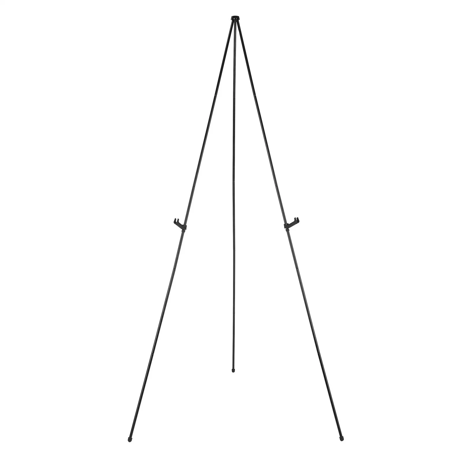 63 Inches Black Picture Easel Tripod Clip Display Stand Collapsible Wedding Sign Easel Stand Reusable Poster Display Holder