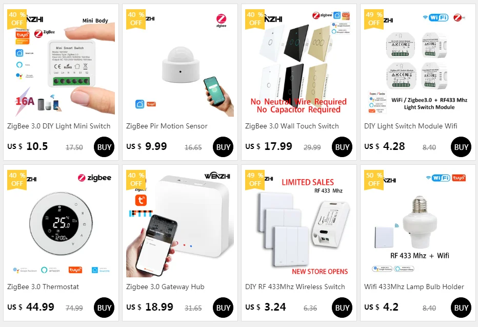 Description Picture 2 of itemSmart Switch Light DIY Module Receiver 433 Mhz 86 Type Portable RF Wireless Relay Power Remote Control 220V Wall Panel Buttons