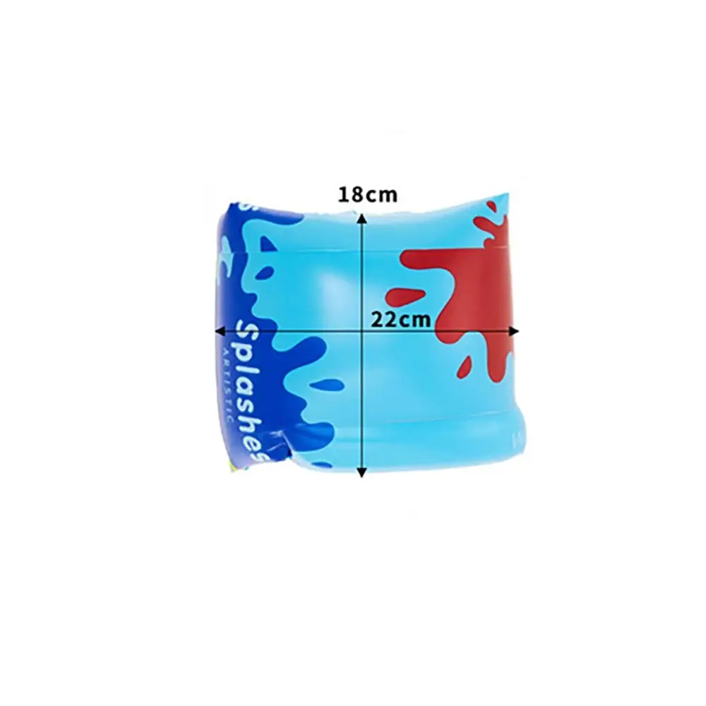 1pair Durable Safety Arm Floats Thickened PVC Swim Tube Wear-Resistant Inflatable Buoyancy Equipment for Adult Kids