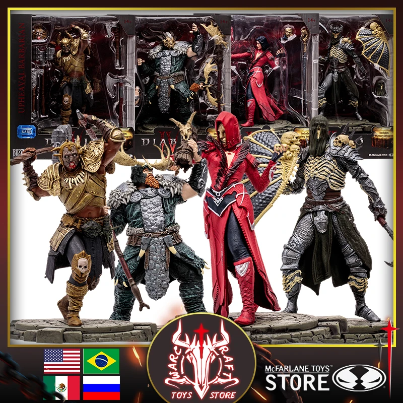 

MacFarlane Toys Blizzard Games Diablo Game Druid Witch Barbarian Necromancer 6-inch Non-Disposable Figurine Ornament Collection