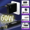 SEQURE S60P Soldering Iron Set Compatible with C210 Soldering Iron Tip 60W Anti-static Precision Electronic Repair Tool Pen 3