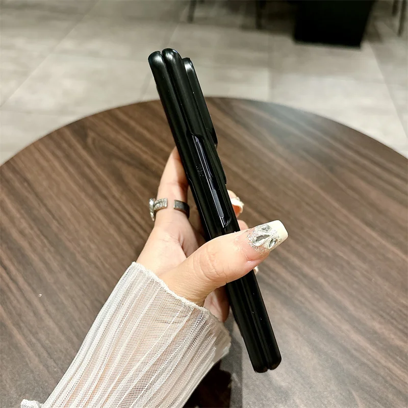Matte Leather For Xiaomi Mix Fold 4 Case Slim Plastic Bracket Hinge Protective Film Cover_voghion.com