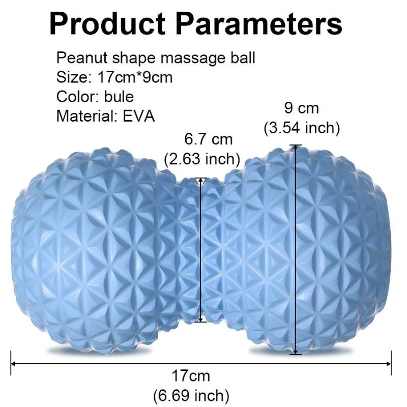Peanut Massage Ball Double Lacrosse Mobility for Physical Therapy