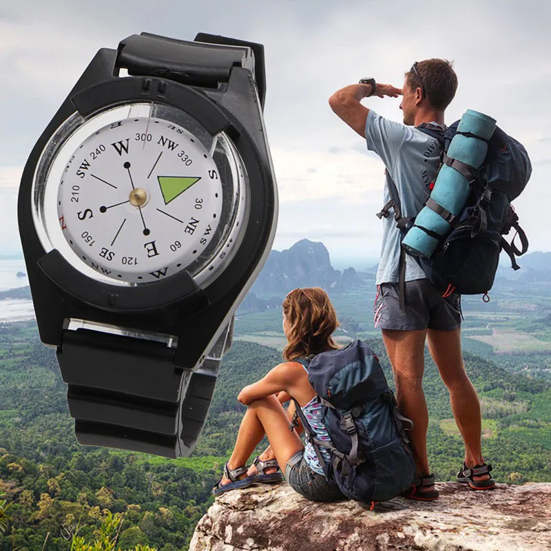 Tactical Wrist Compass Outdoor Camping Tool Survival Adventure Hiking Tourism Fishing Hunting Accessories waterproof compass,mini compass,navigation compass,portable compass,survival compass