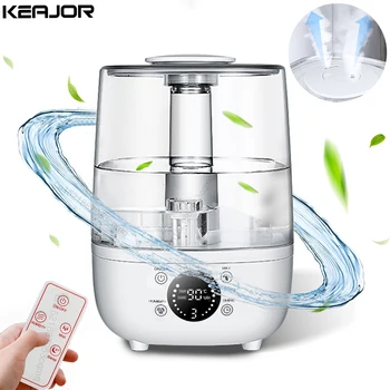 Air Humidifier 4L Large Capacity Humidifier Home Bedroom Office Ultrasonic Water Humidifier Aroma Diffuser with Remote Control 1