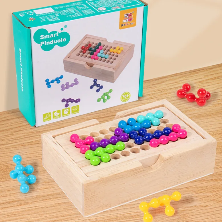 ERUGI Expresiones de madera Rompecabezas de bloques a juego Juegos  educativos Juguete Montessori para preescolar, jardín