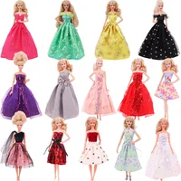 ForBarbies Dress Princess Skirt Doll Clothes for Barbies 11.8inch 30cm 1/3bjd Blythes Clothes Accessories Sequin Dress Girl's 1