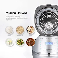 Heating Rice Pressure Cooker 10 Cup Full Stainless Steel Interior with Non-Stick Coating-3-Language Voice Nav 2