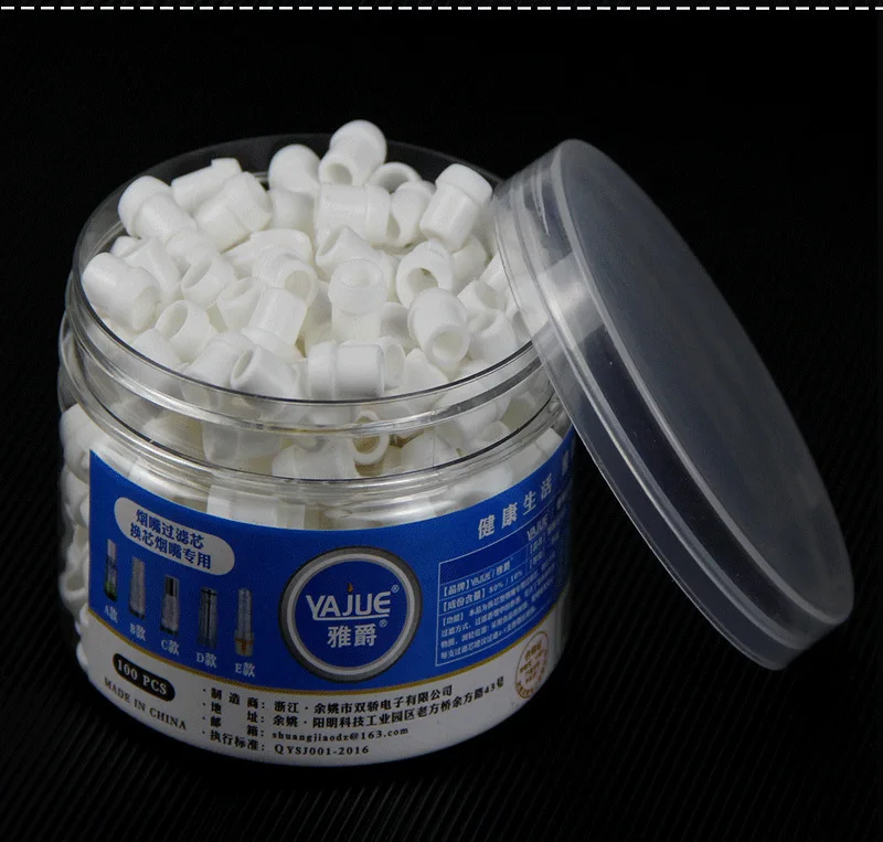 100Pcs Tobacco Cigarette Filter Cigarette Cleaning Holder Converter Smoking Accessories Disposable Smoking Adapter Tar Filter