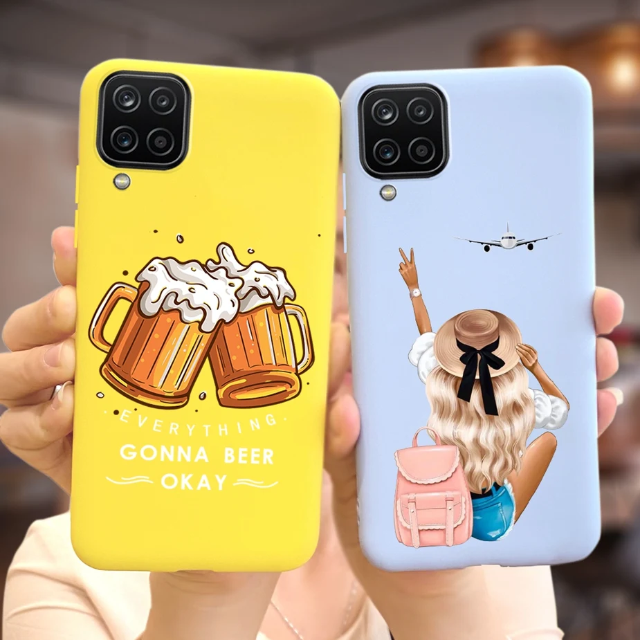 Stylish Cartoon Painted Soft Phone Case with Bumper