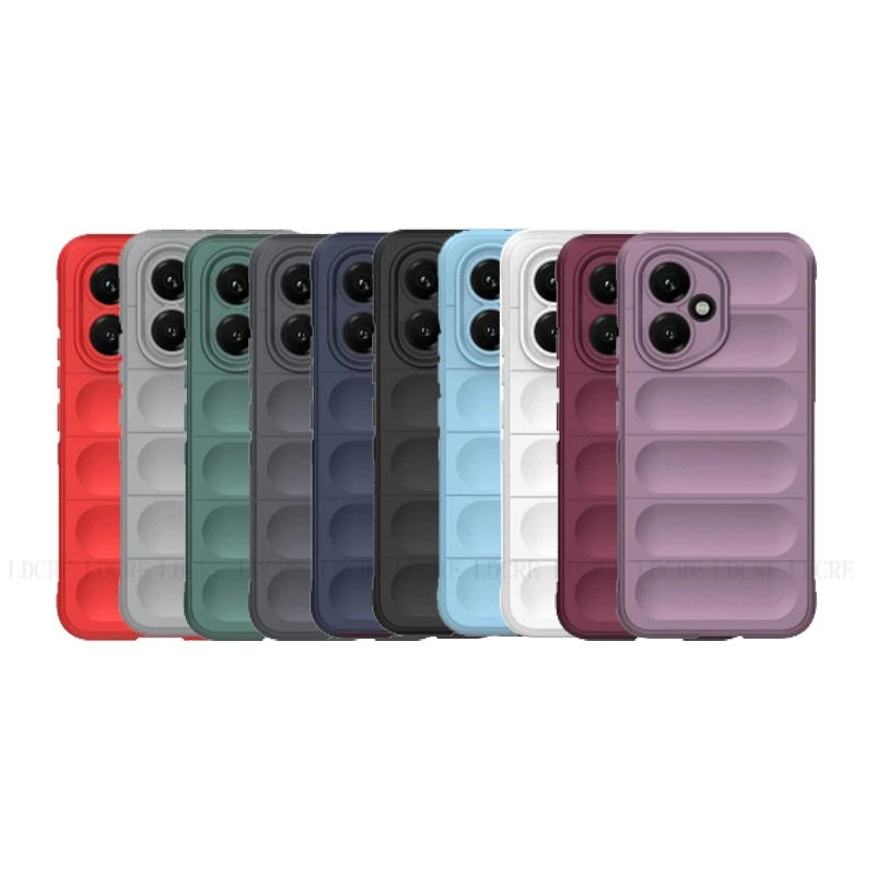 Shockproof Armor Protective Phone Bumper Back Cover - Soft TPU Case for Enhanced Lens Protection