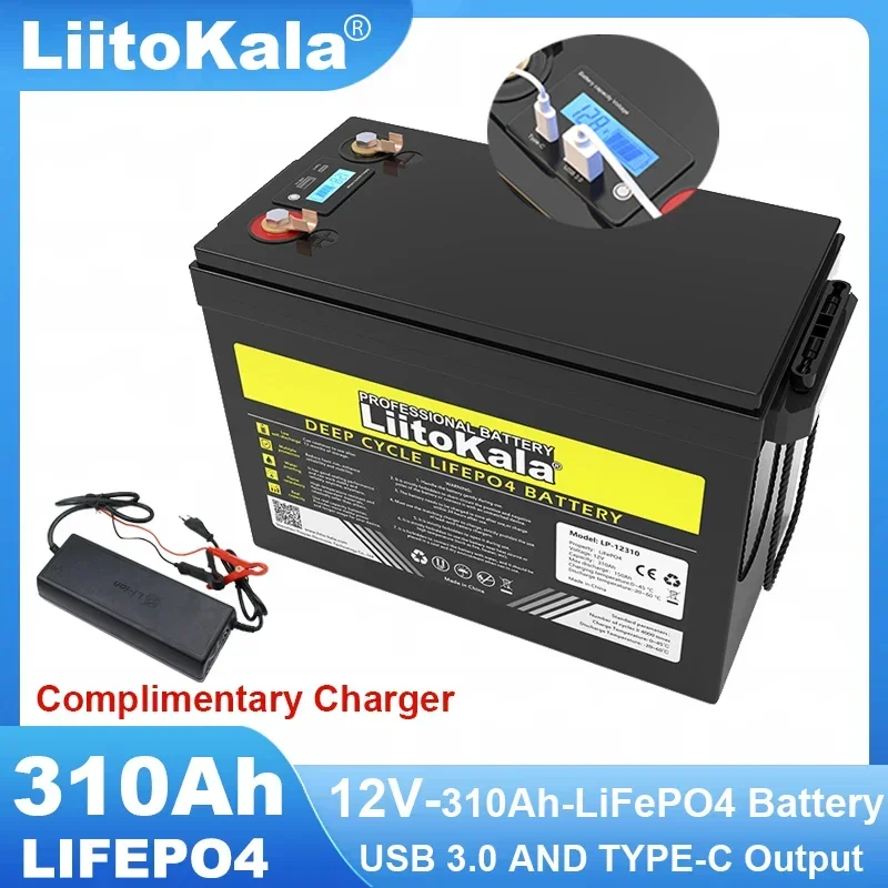 tka Mobiler Akku: LiFePO4-Akku, 12 V, 50 Ah / 640 Wh, BMS, für