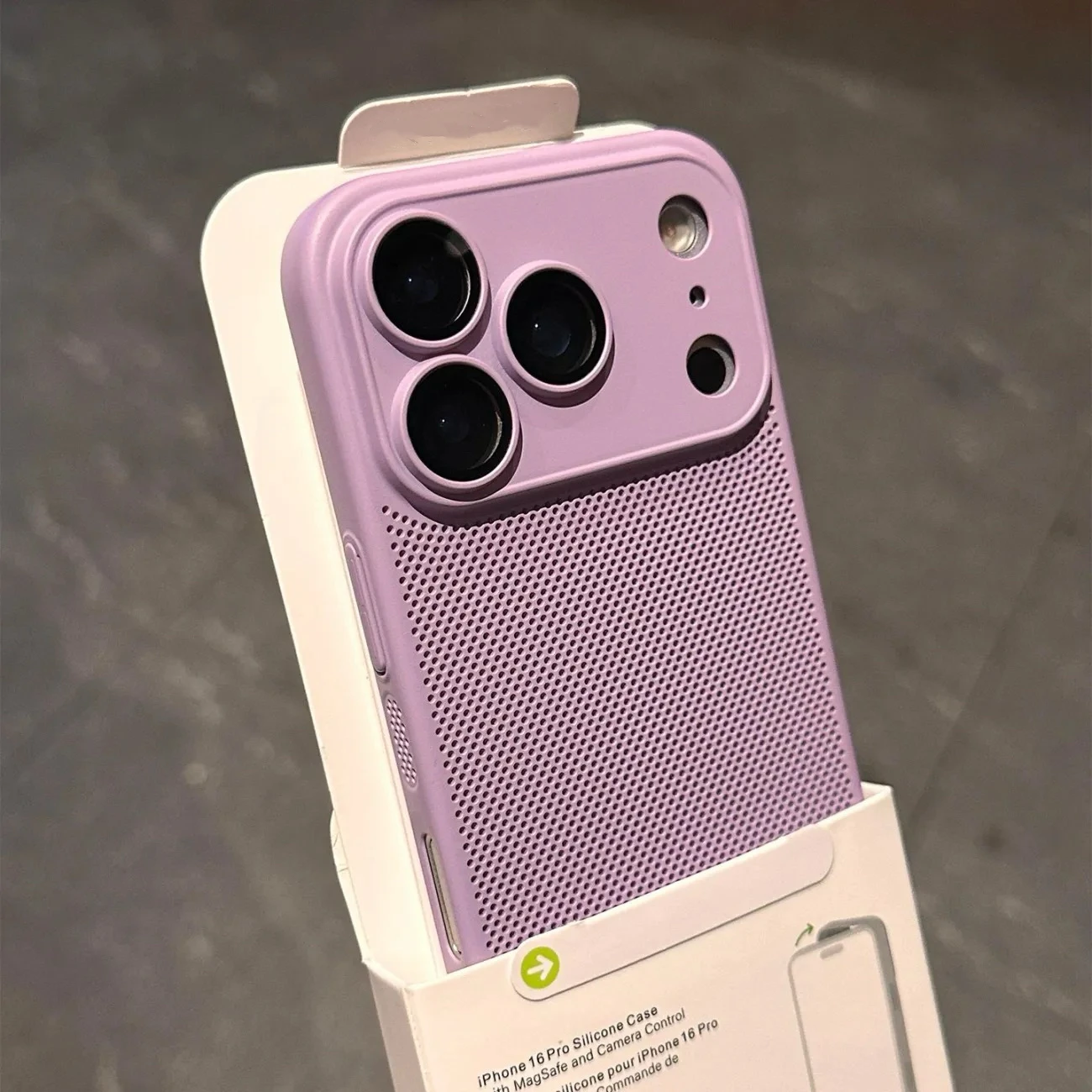 Enhanced Cooling Mesh Phone Case with Heat Dissipation, Breathable Hard Back Cover