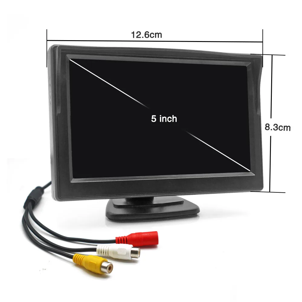 QMKJ AHD IPS 1920*1080P 5 Inch HD Monitor For Car Starlight Night Vision Camera Vehicle Reverse Image Display TFT LCD Display,dash camera