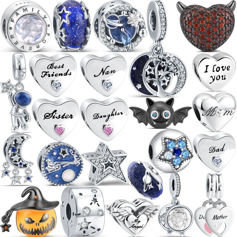 

Бусины-шармы Pandora из муранского стекла, серебро 925 пробы