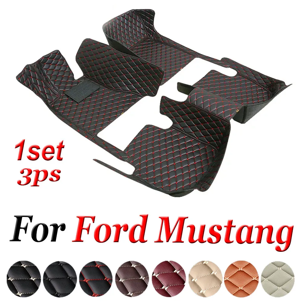 

Автомобильные Коврики Для Ford Mustang 2015-2022 2016 17 18 19 20 21, индивидуальные автомобильные подкладки для ног, искусственная Обложка, аксессуары для интерьера
