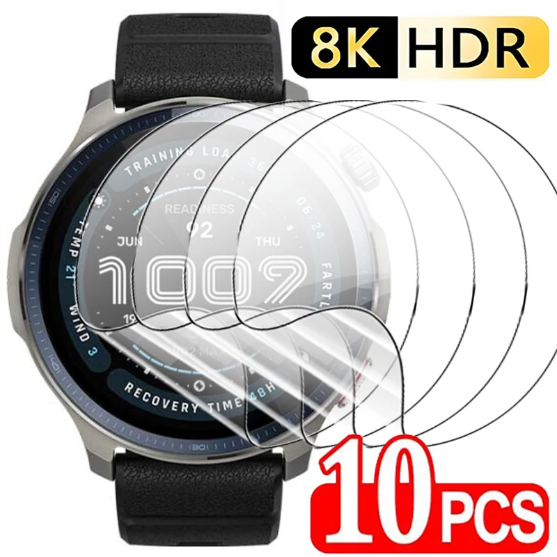 Amazfit Balance 2 Balance2 용 소프트 스크린 보호기 Smartwatch Anti-scratch Clear Hydrogel Films 강화 유리 아님