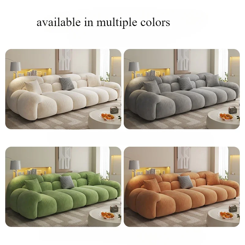Fabric Minimalist Living Room Sofa Set 6 Seters Beige Sectional Designer Modern Sofas Couch Double Canape Salon Home Furniture
