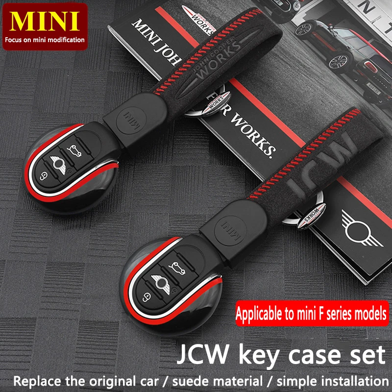 For MINI Cooper Key Shell F56 F55 Key Case JCW Key Chain F54 F60 Modified ONE Key Cover