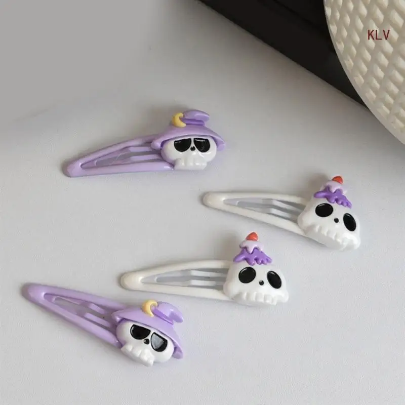 

Зажимы для челки, заколки для волос, головной убор с черепом на Хэллоуин, заколки, аксессуары 6XDA