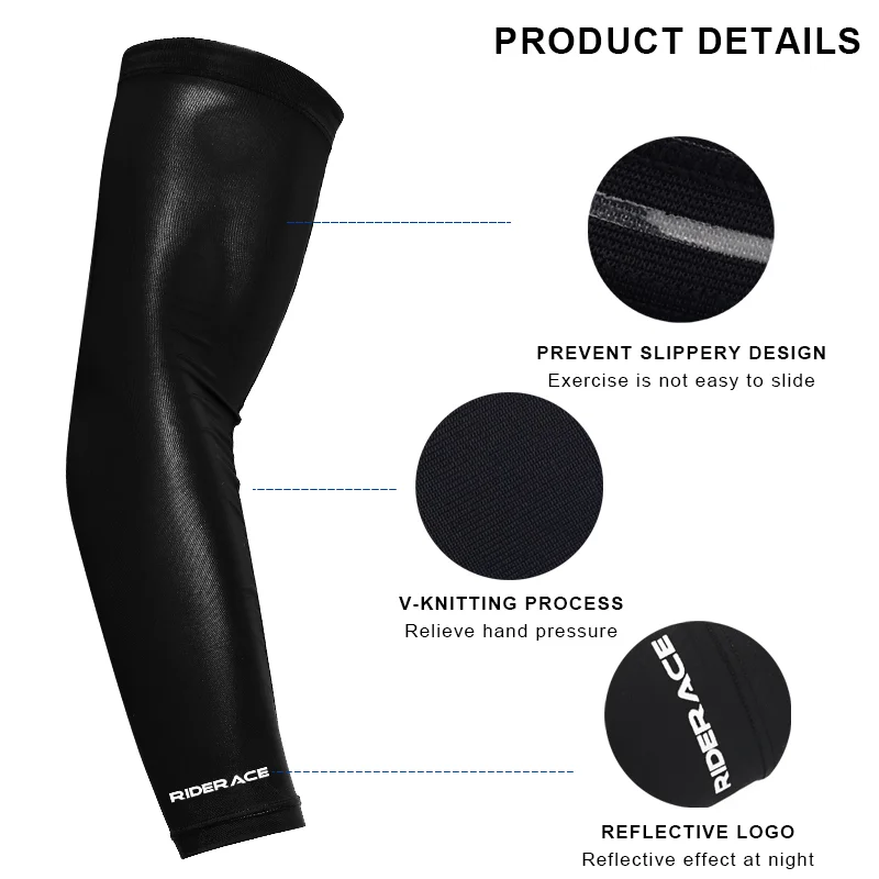 Ice Silk Sleeves Cycling Arm Sleeves Sun Protection Quick Dry Summer Outdoor Sports Running Basketball Cool Bicycle Arm Sleeves 2