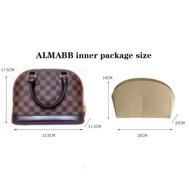 Fits For Alma BB Insert Bags Organizer Makeup Handbag Organize Travel Inner  Purse Portable Cosmetic base shaper Shell organizer - AliExpress