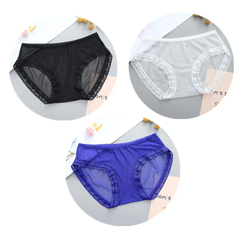 3 قطع رقيقة جدا الدانتيل شبكة ملخصات النساء منخفضة...