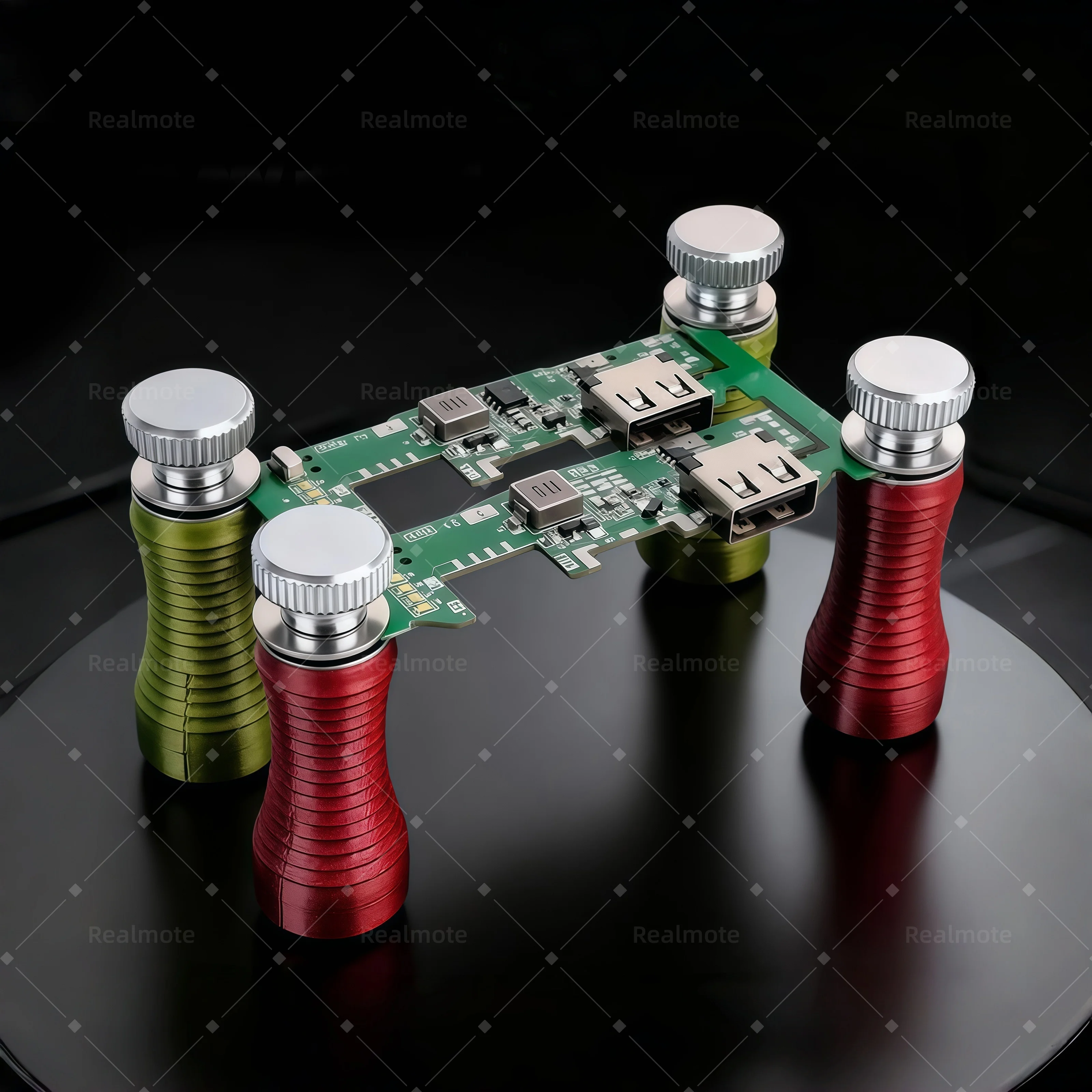 4개 신형 업그레이드 스프링 장착형 자기 PCB 홀더 비트 세트 ? 강력한 자석..
