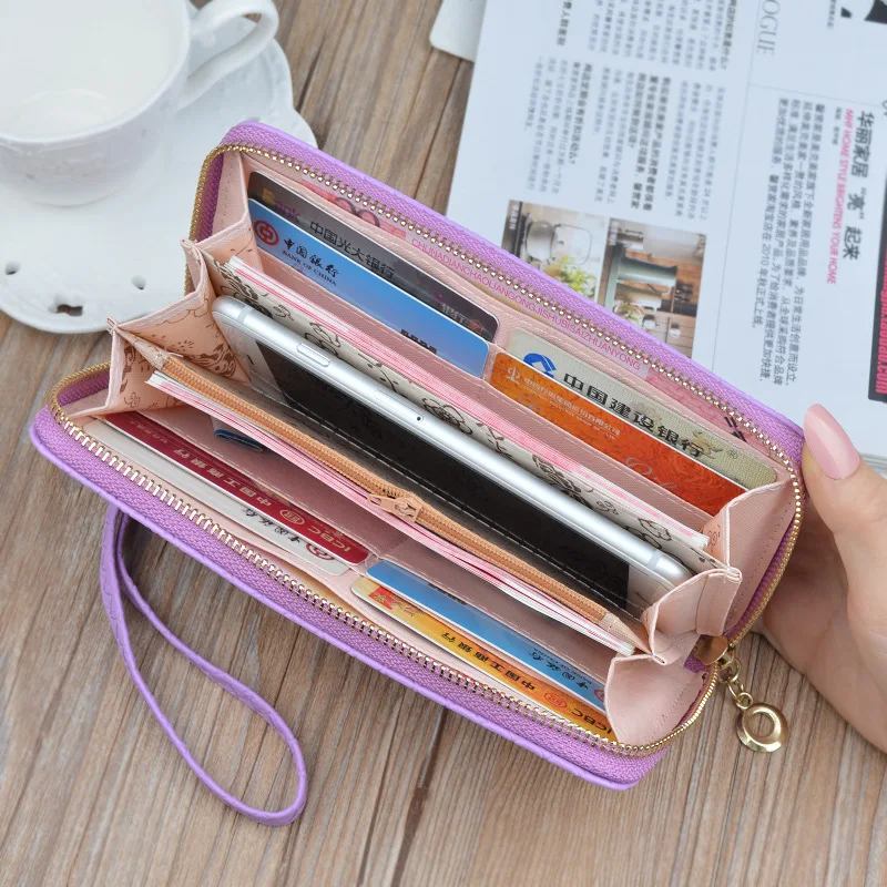 Women Wallet Zipper Wallets Leather Wallet Coin Purse Wallet Coin Purse Pu Leather Card Bag Women Coin Purse Faux Leather Wallet Women Purse Card Wallet Pu Leather Handbags Long Women's Wallet Female Large Capacity Coin Purse Card Holder Tassel Handbags Zipper Pu Leather Clutch Luxury Money Phone Bag